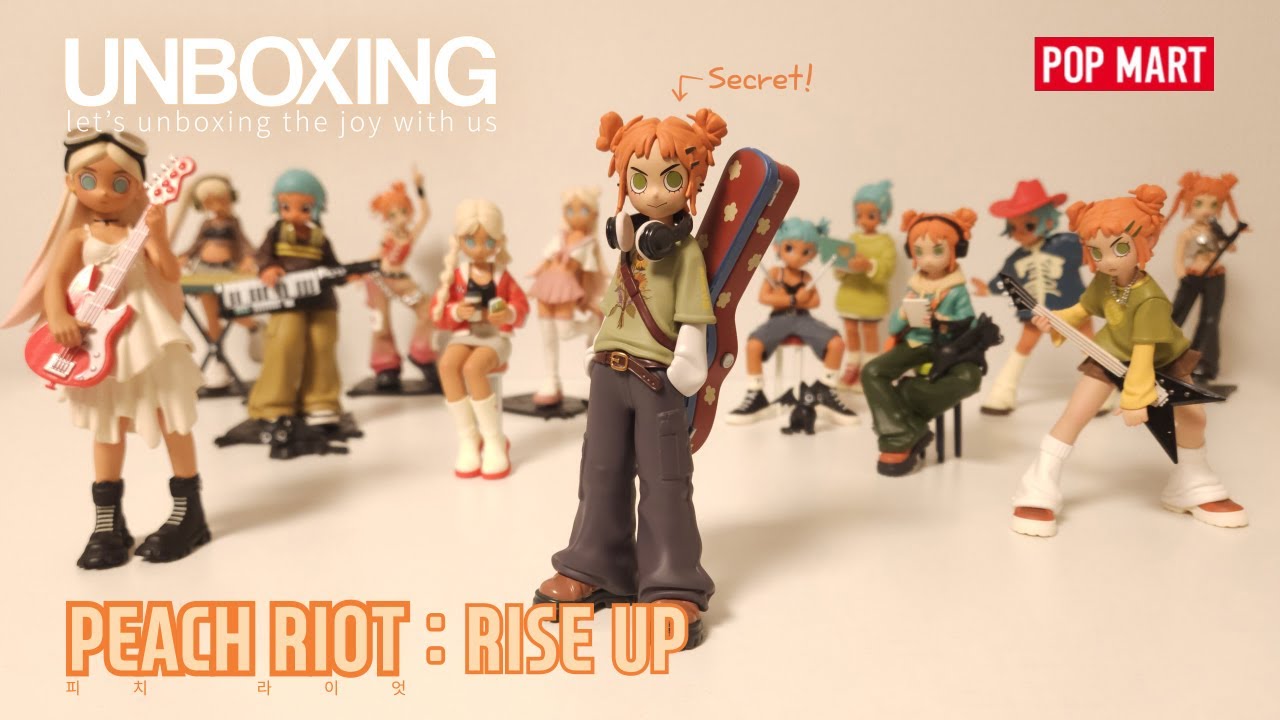 [POPMART] 1년 만에 첫 시크릿 당첨?! 피치 라이엇 | PEACH RIOT : Rise Up | Full Set Unboxing