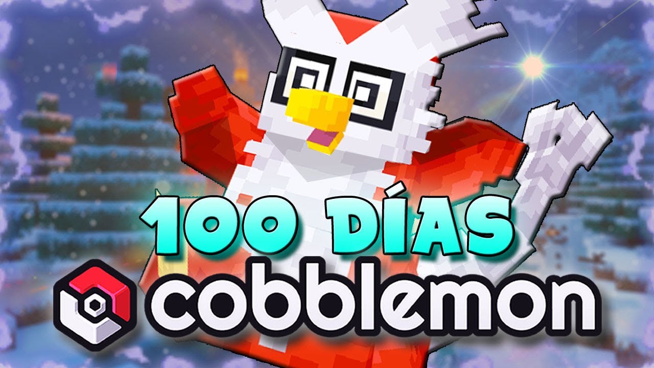 Sobreviv&iacute; 100 D&Iacute;AS en Minecraft Pokemon de Navidad