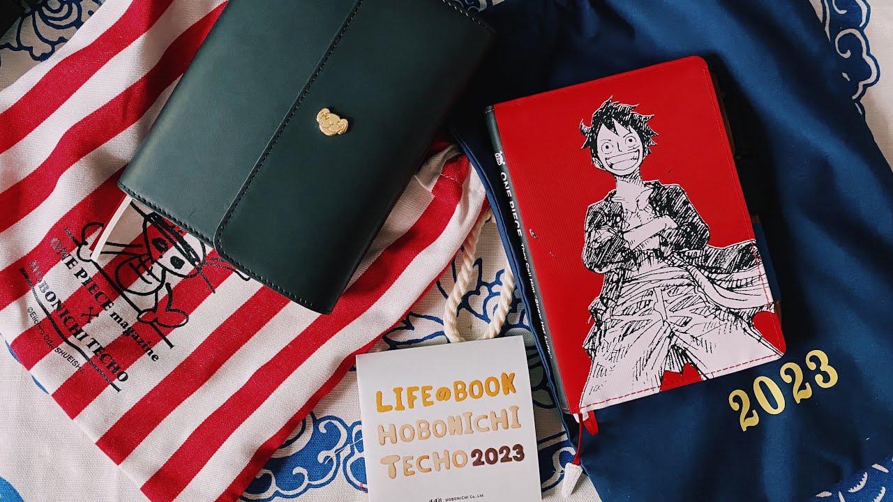 Unboxing One Piece X Hobonichi 2023: Logbook, A6 Cover, Pencil Boards, One Piece Techo