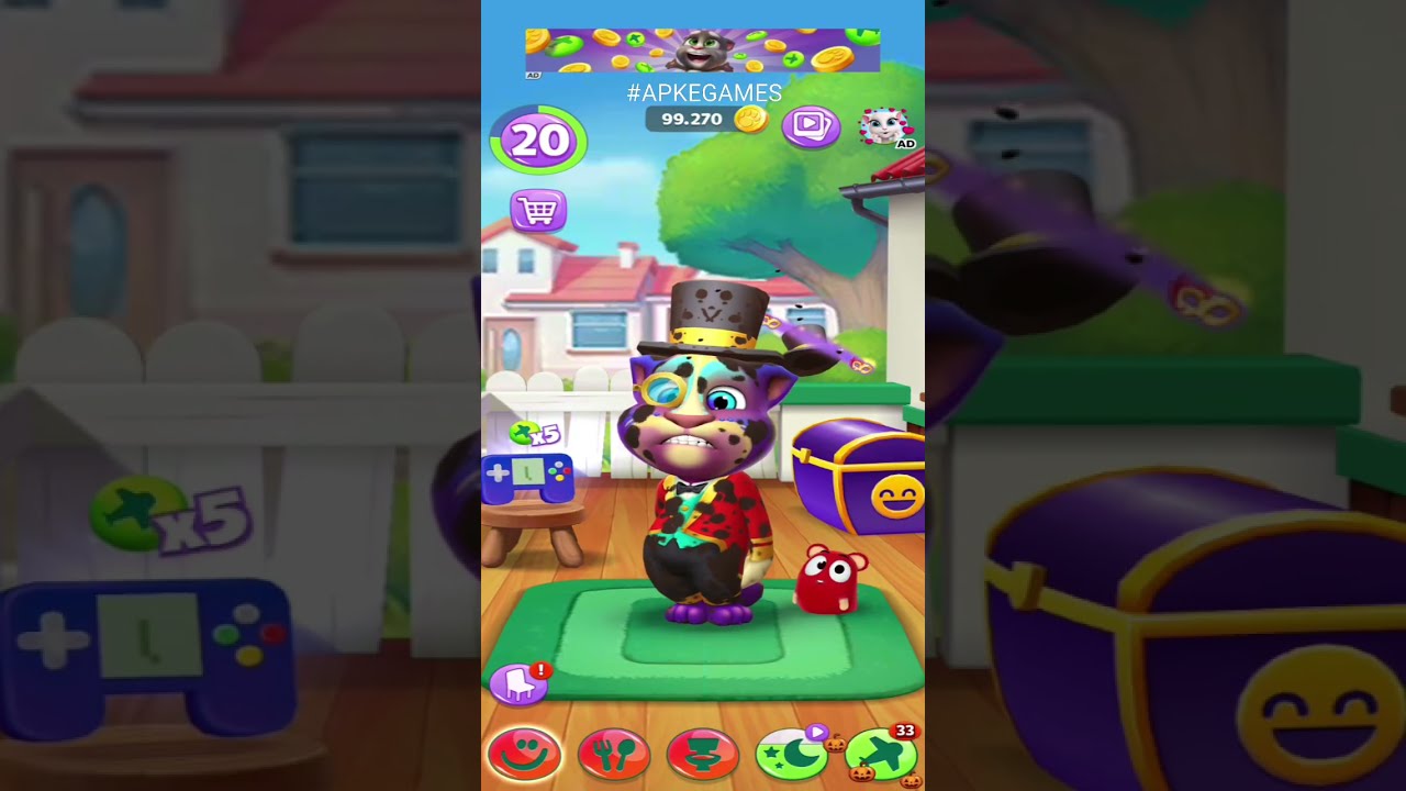 My Talking Tom 2 adult Tom Unlocked Gameplay Android ios 