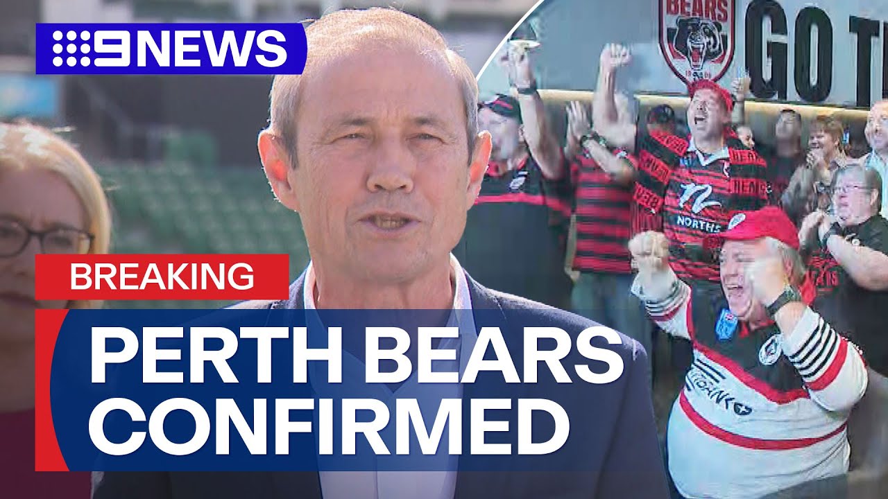 Perth Bears officially confirmed to enter the NRL in 2027 | 9 News Australia