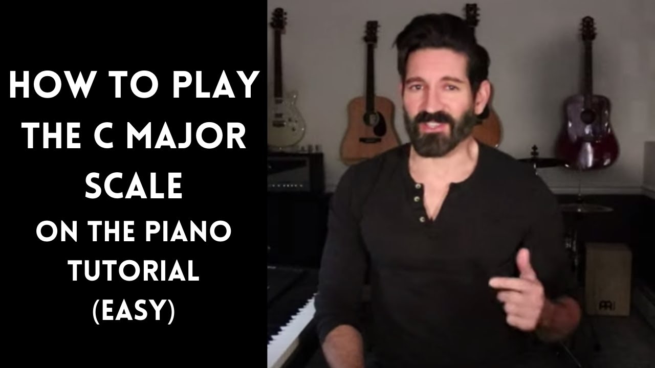 How to play the C major scale on the piano (easy)