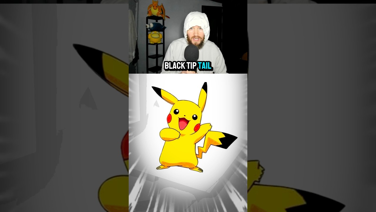 Pikachu NEVER Had A Black Tail? #shorts