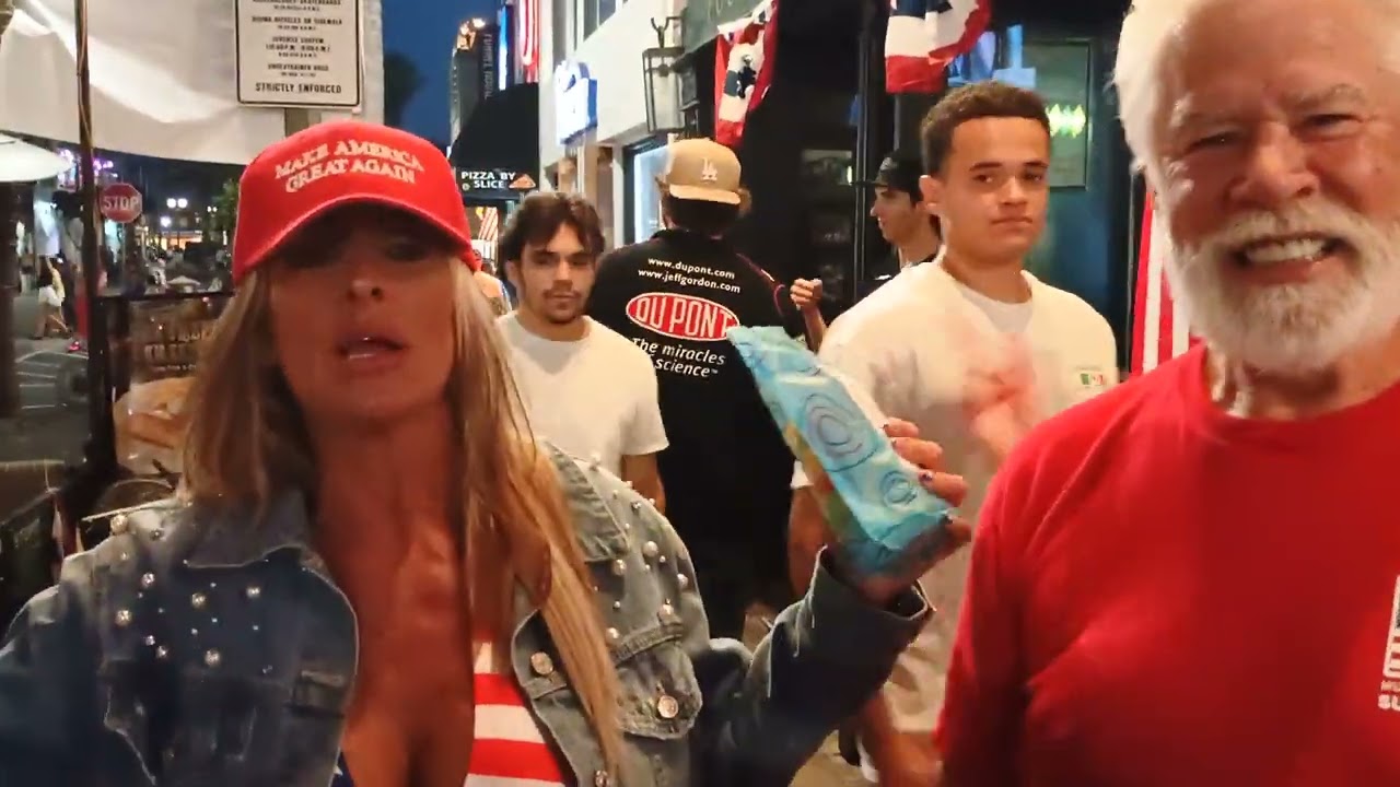 Donny we love you July 5, 2025  Huntington Beach is Trump Country ClubGeorgeVip on YouTube reporting