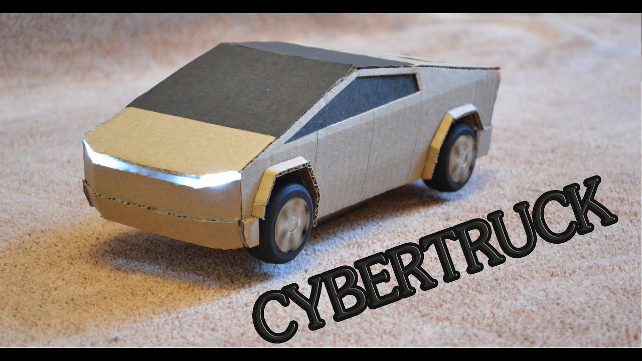 Cardboard Tesla Cybertruck DIY | Кибертрак из картона