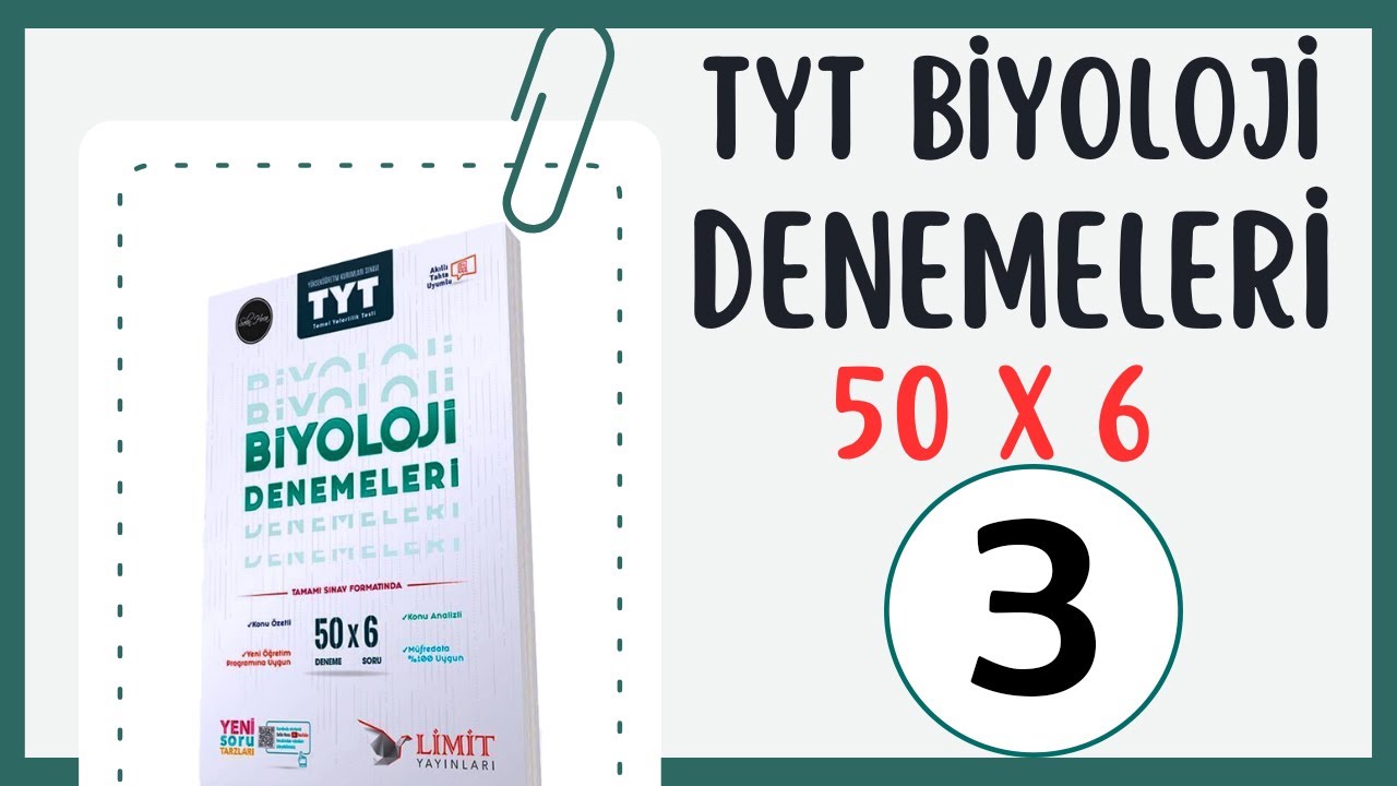 3. TYT Biyoloji Denemesi - Limit Yayınları