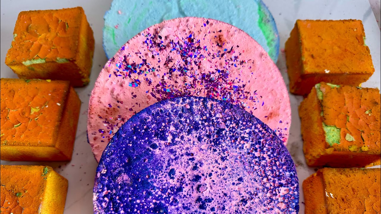 Variety Textured Color Explosion Gym Chalk Reforms • Asmr • Oddly Satisfying