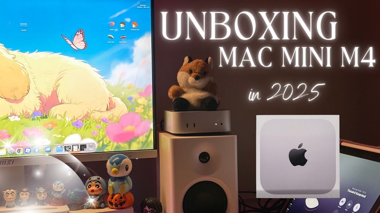Unboxing Mac Mini M4 in 2025 ☁️✨ น้องจิ๋วแต่แจ๋ว! คอมใหม่รับปีใหม่ 🧸🖥️