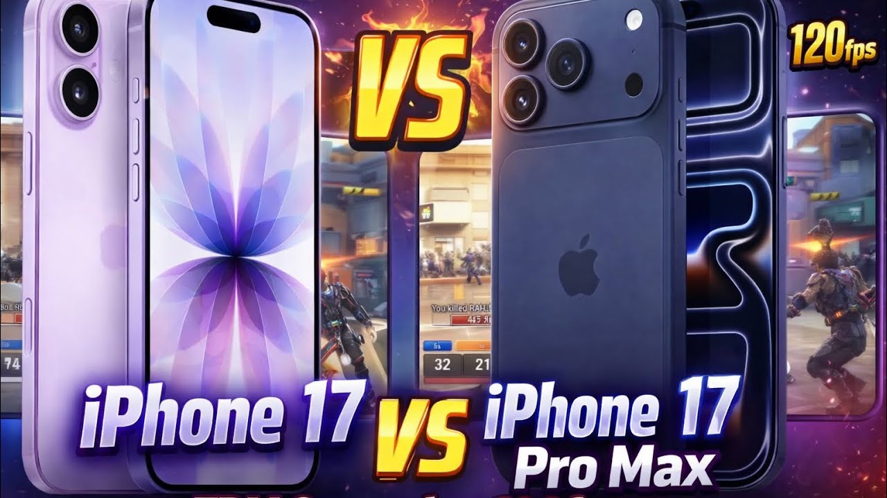 🔥 iPhone 17 vs iPhone 17 Pro Max – TDM Gameplay 120FPS Test! 🔥