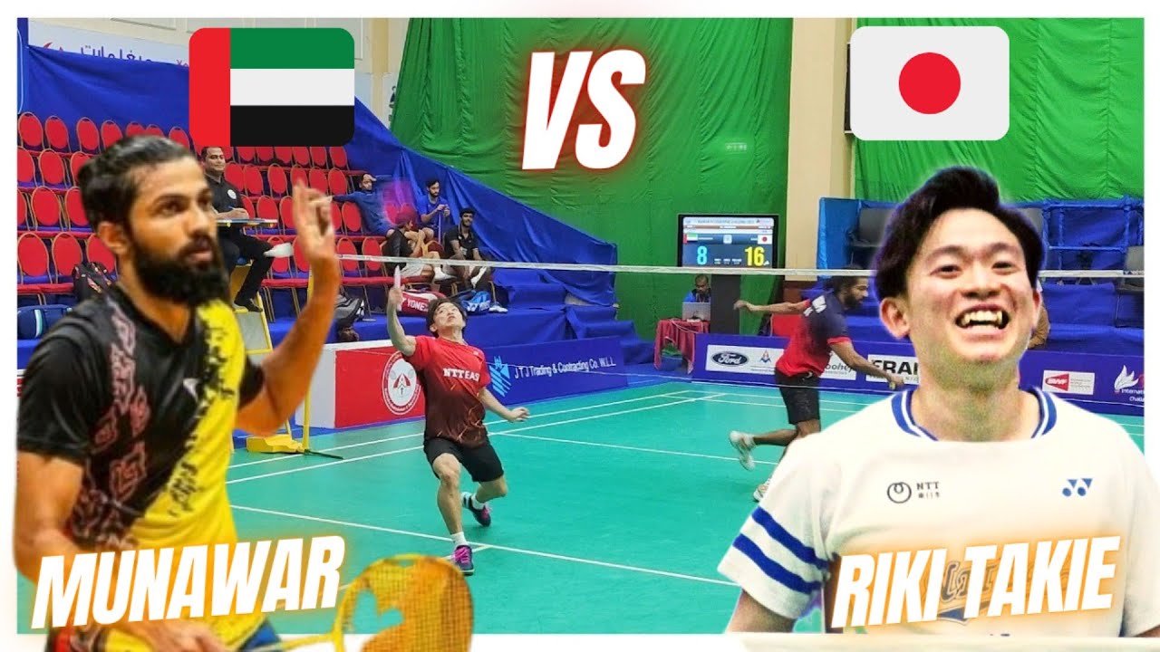 MUNAWAR MUHAMMAD 🇦🇪 VS RIKI TAKEI🇯🇵:AL SHARIF-BAHRAIN INTERNATIONAL BADMINTON CHALLENGE 2023 AT BKS