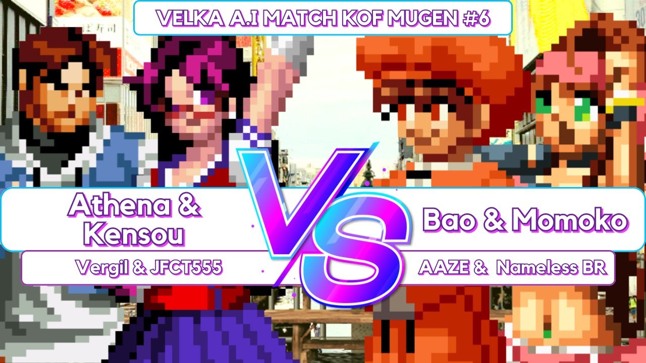 [KOF MUGEN] Athena & Kensou VS Bao & Momoko (A.I Match #6)