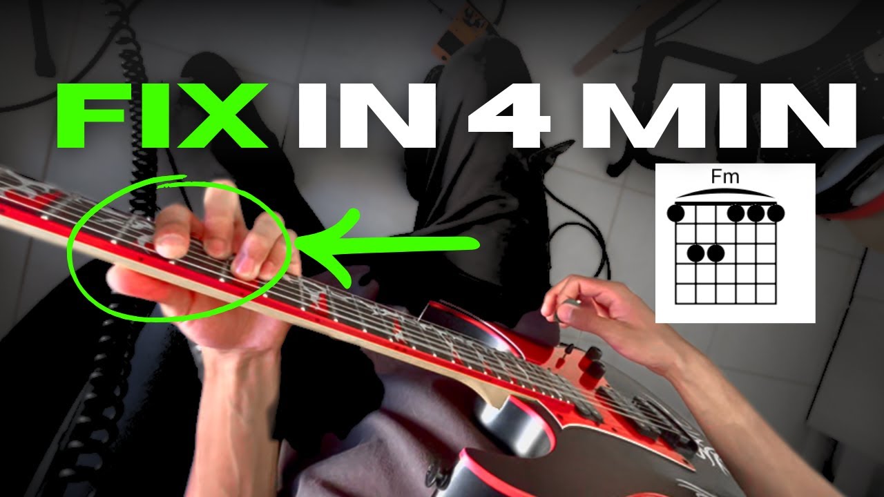 BARRE CHORDS in 4 MINUTES! | How To Barre Chord The Right way Guitar Tutorial