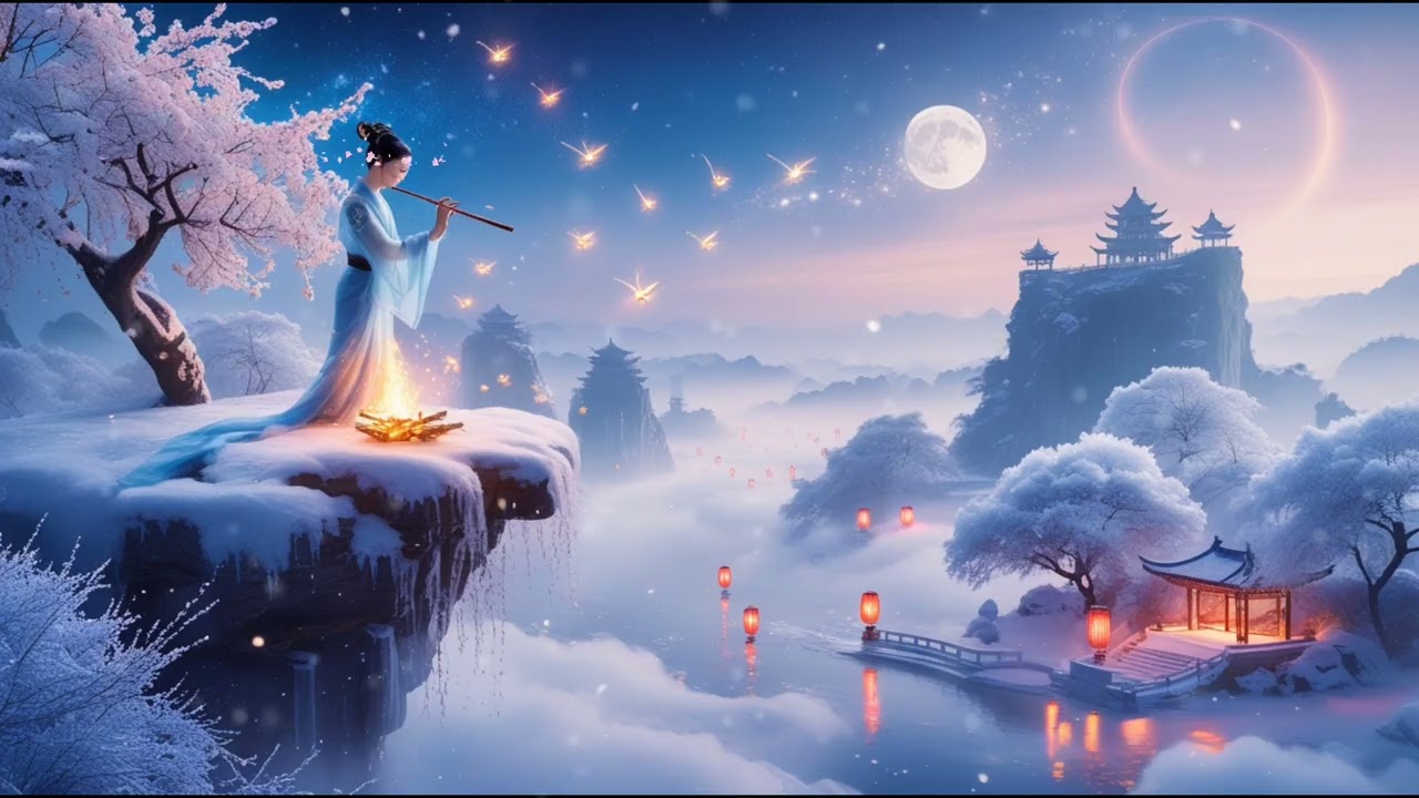 Heavenly Chinese Zen Melodies|Bamboo Flute,Erhu & Guzheng for Profound Calm and Spiritual Meditation