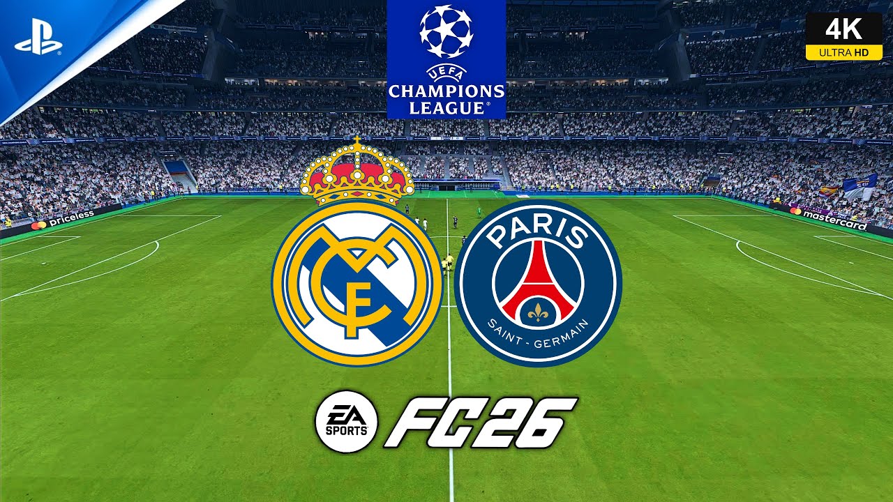 FC 26 - Real Madrid vs PSG - UCL - gameplay ps5 4K español latino