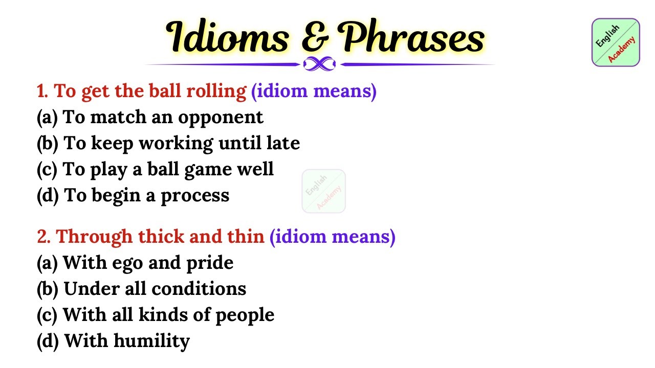 Idioms and Phrases 11- ,for all competitive exams English academy by Deepak KR#SSC #MTS #competitive