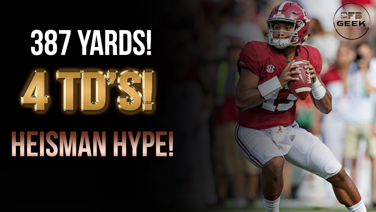 Tua Tagovailoa vs. Texas A&M 2018: The Heisman Hype is real!