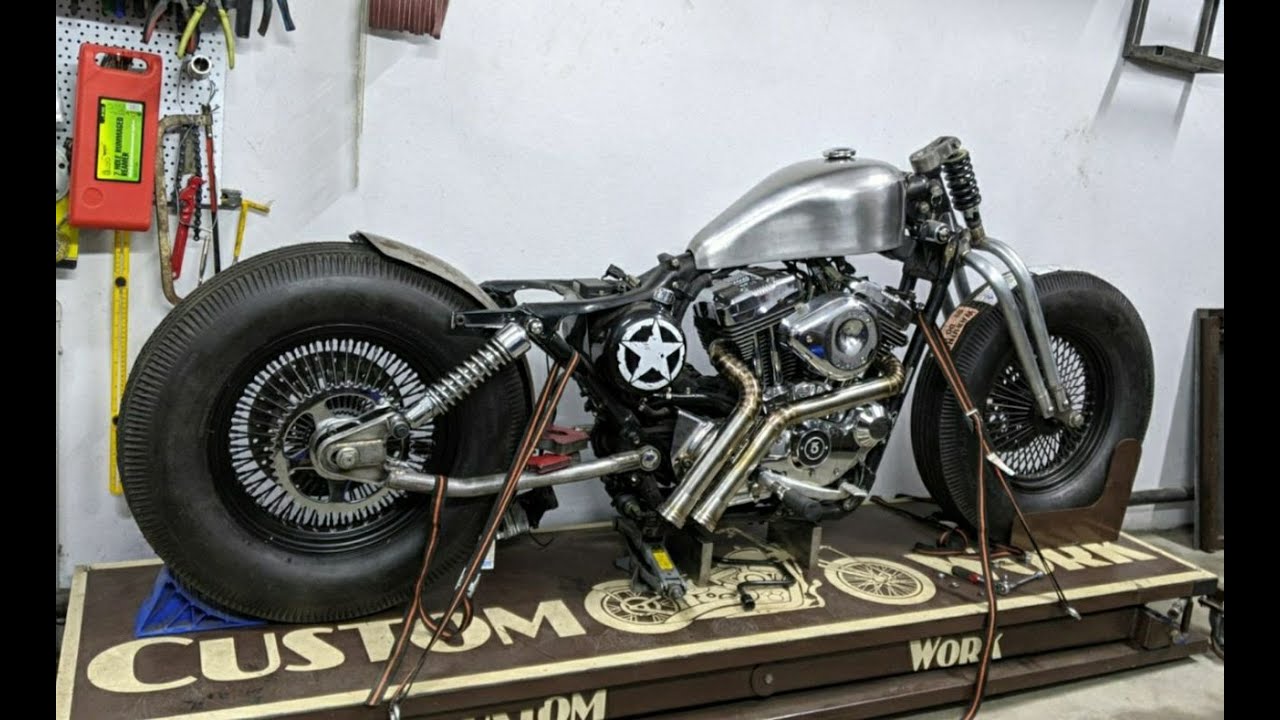 Сделал бензобак на H-D Sportster | custom gas tank for harley sportster