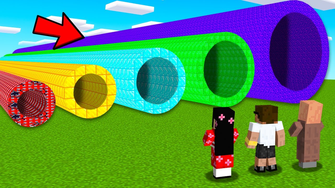 TNT HOLE Vs DIAMOND HOLE in Minecraft