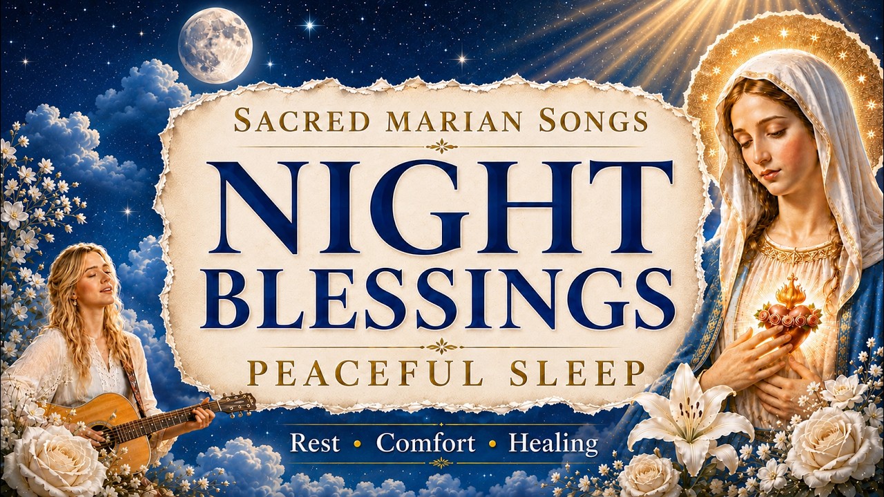 Sacred Marian Songs for Night Blessings & Peaceful Sleep 🌙 Rest, Comfort & Healing | Catholic Music