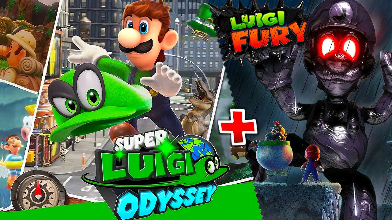 Super Luigi Odyssey + Luigi's Fury - Full Games Walkthrough (HD)