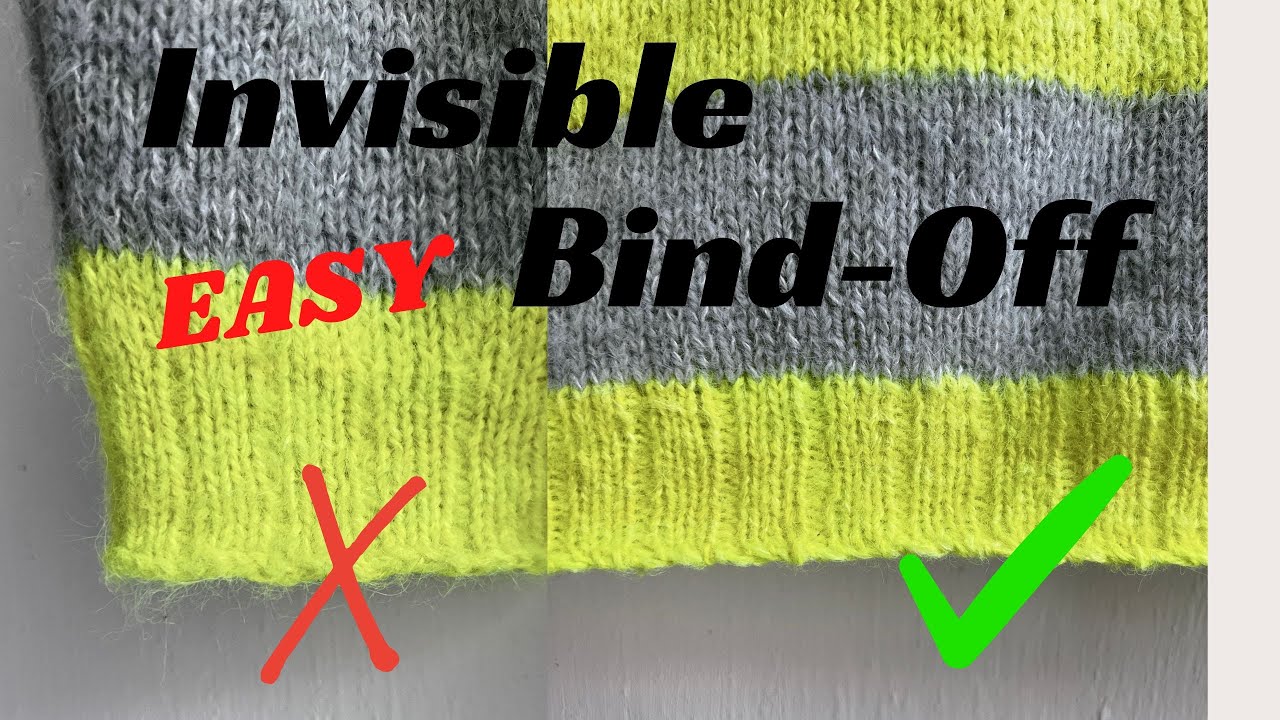Invisible Bind Off 3 x 1