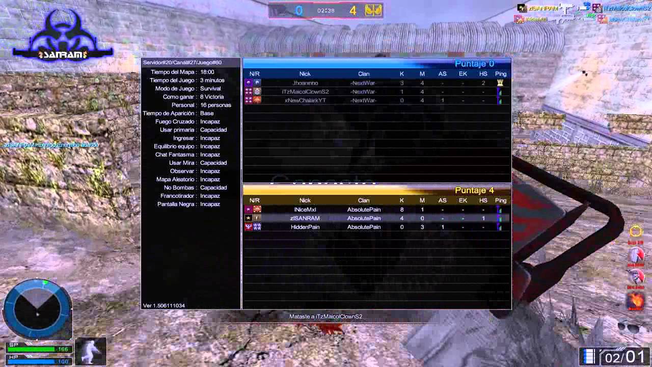 AbsolutePain [vs] -NextWar- [SANRAM]