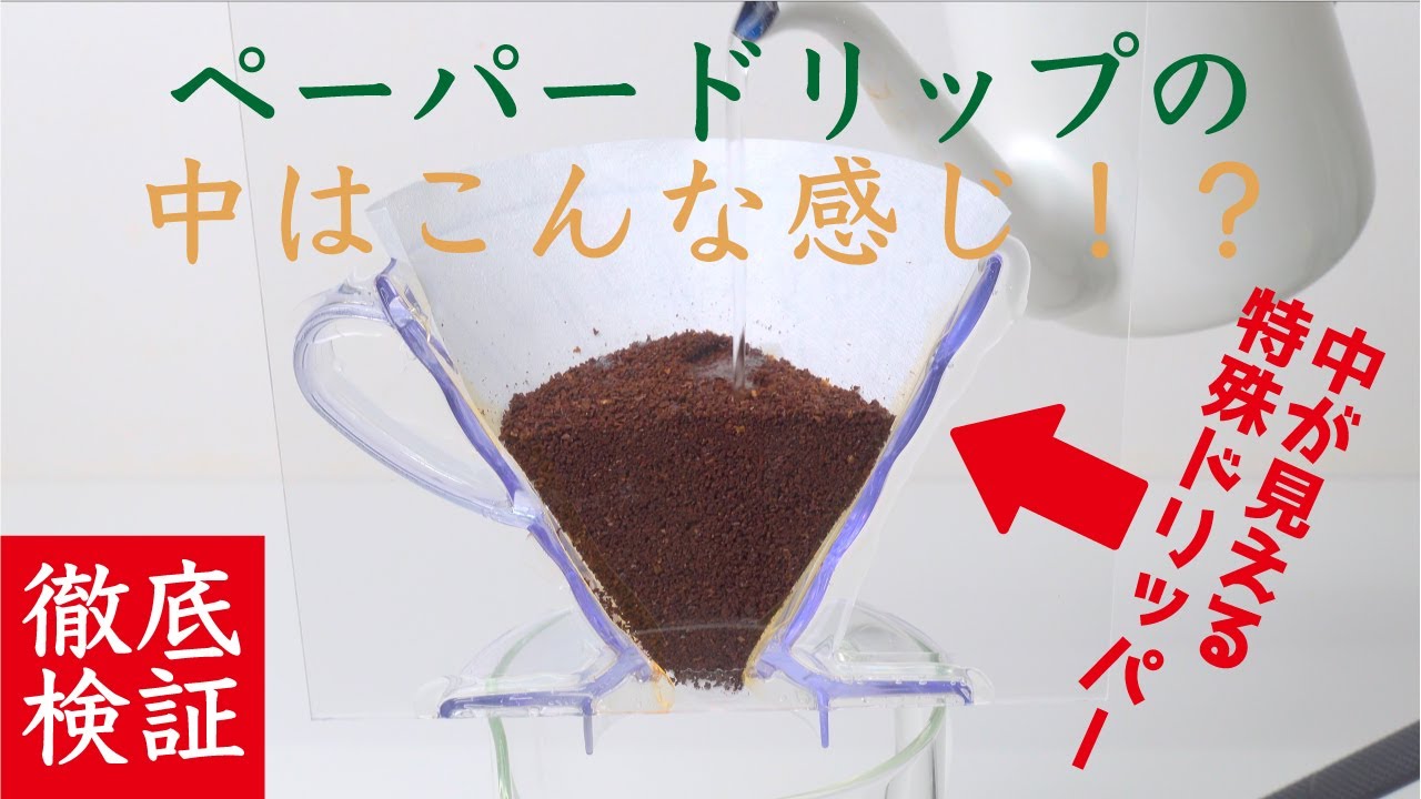 【世界初！？】特殊ドリッパーでペーパードリップの中を撮影、淹れ方や抽出方法でコーヒー豆の動きが変わるのが見える|Nif Coffee（ニフコーヒー）