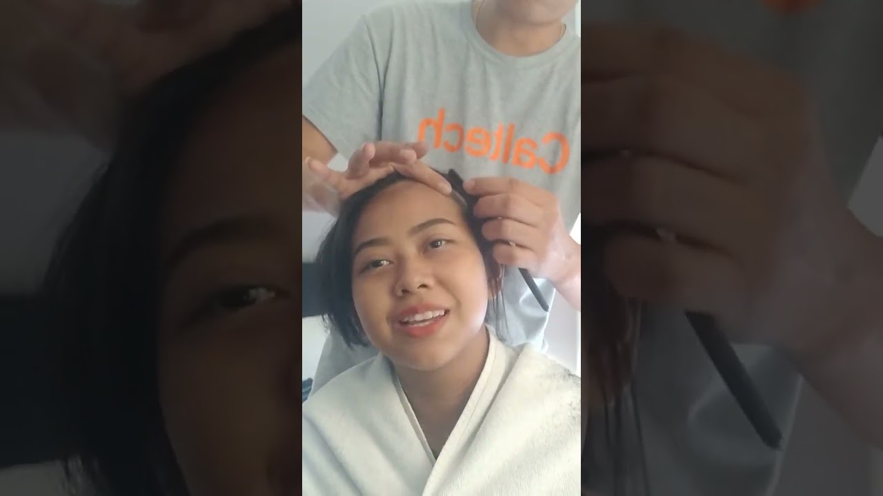 Kerik rambut sampai botak / shave a woman's hair until it's bald