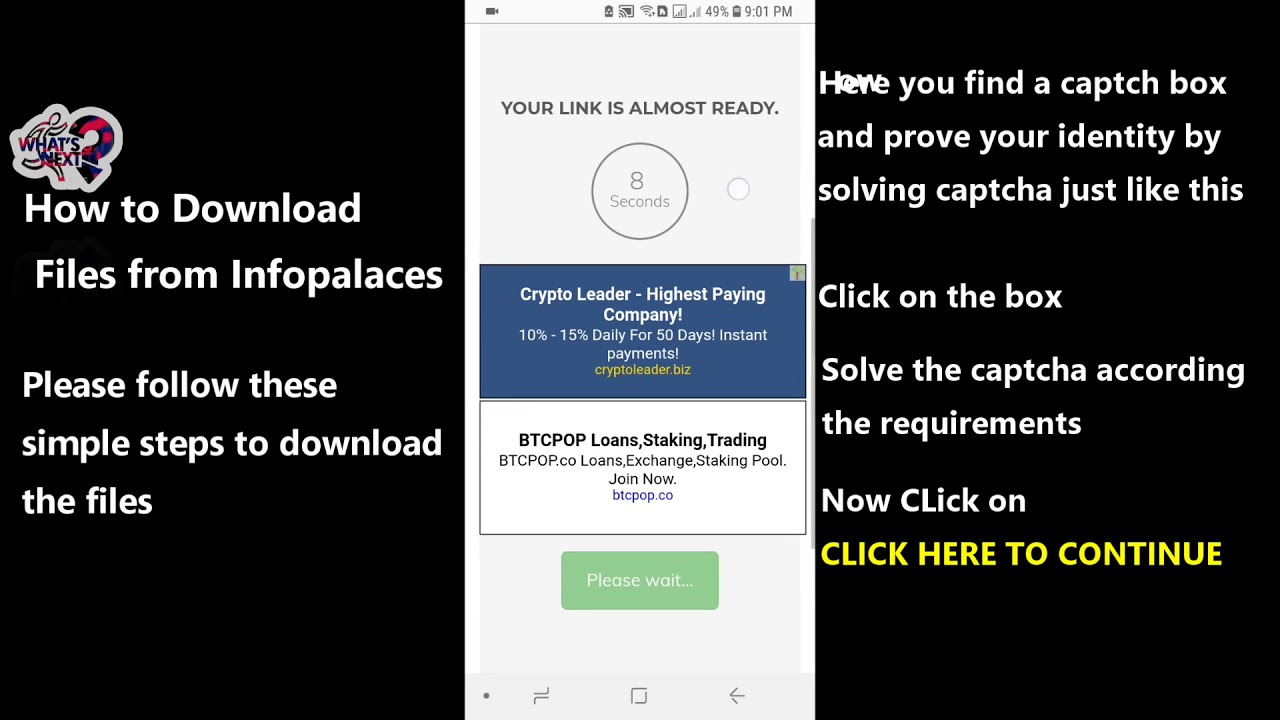 How to Downlaod Files from Infopalaces site