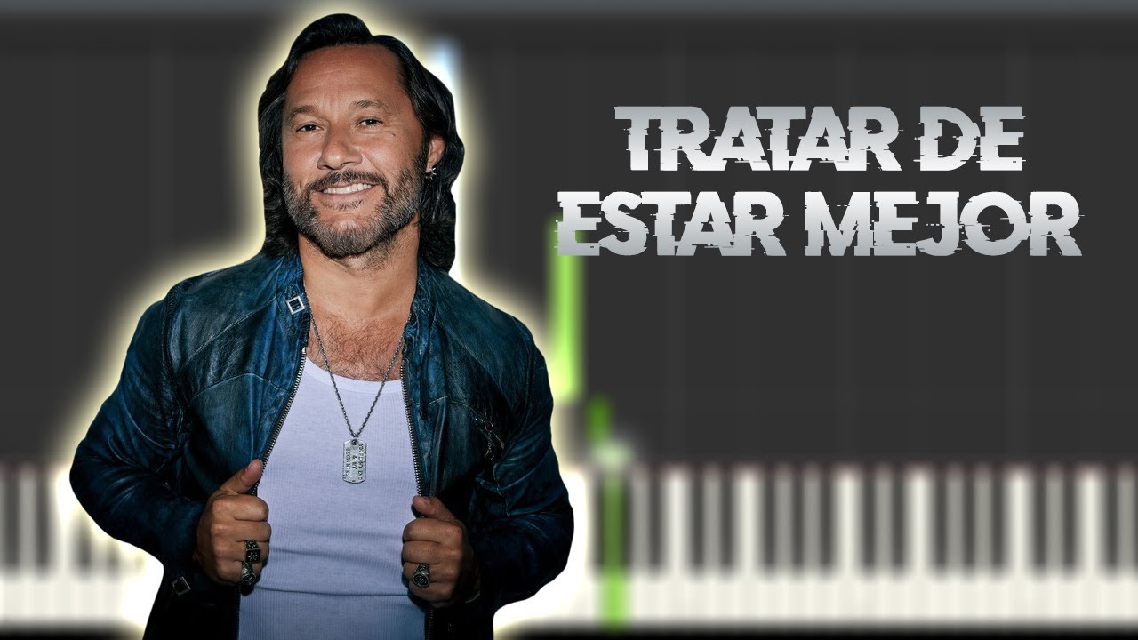 Diego Torres - Tratar de estar mejor | Instrumental Piano Tutorial / Partitura / Karaoke / MIDI