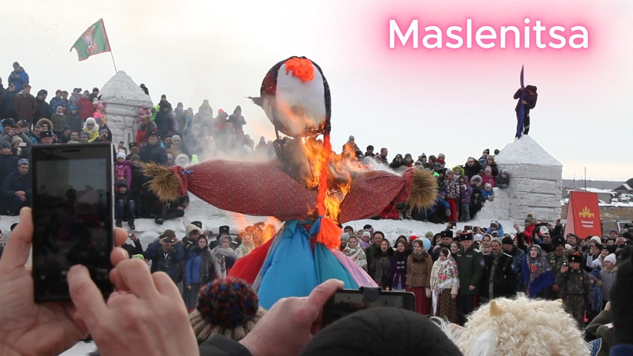 Maslenitsa Festival in Siberia | Snow Fort Battle & Effigy Burning — Traditional Russian Celebration