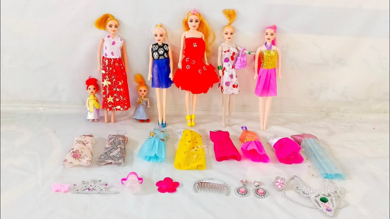 5+Minutes Satisfying with Unboxing Barbie Villa Playset,Doll Bath Toys Review| ASMR