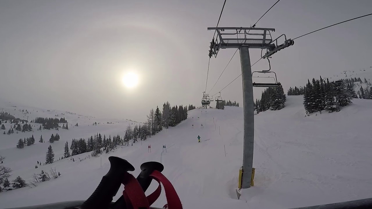 Strawberry Express Quad Chair - Banff Sunshine Village - Interactive Skiing