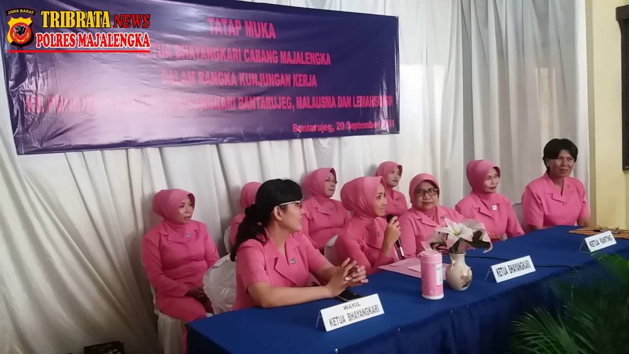 Tatap Muka Ketua Bhayangkari Cabang Majalengka Bersama Pengurus Ranting