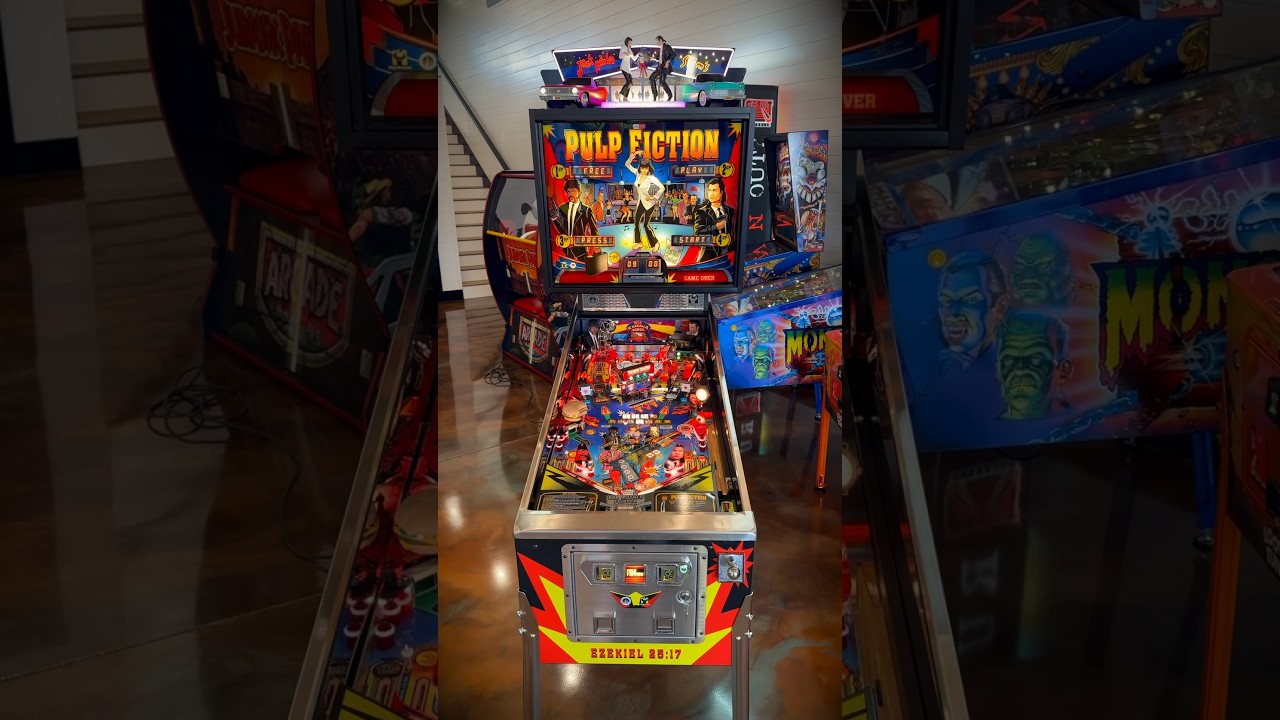 Pulp Fiction Limited Edition (LE) Pinball Machine by @rawthrills  flipnoutpinball.com/shop