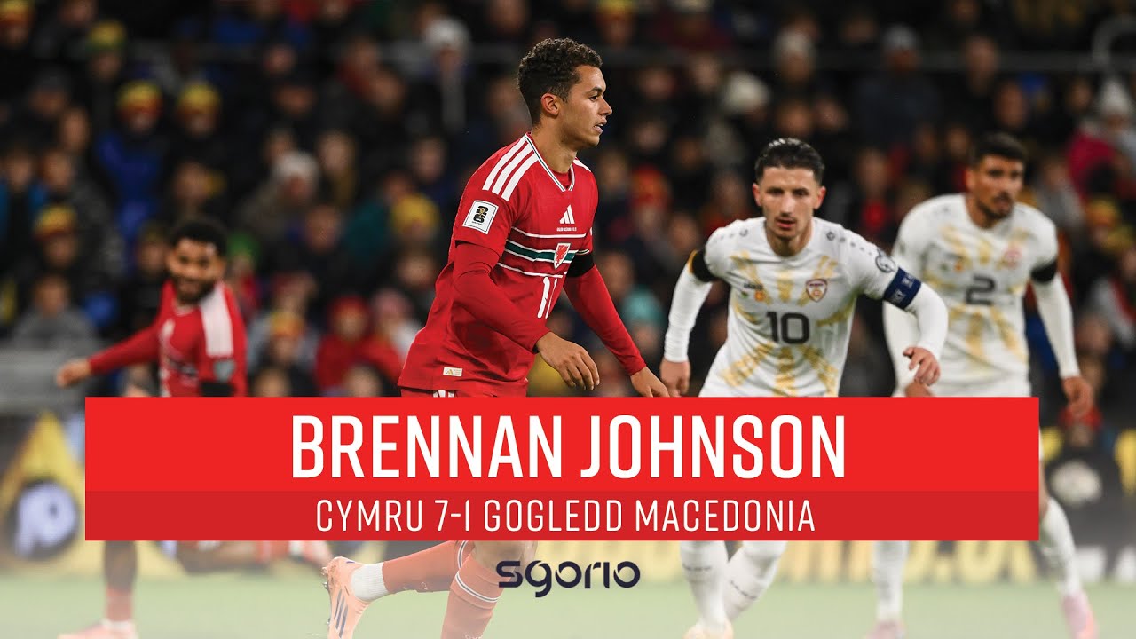 Ymateb | Reaction: Brennan Johnson | Cymru 7-1 Gogledd Macedonia