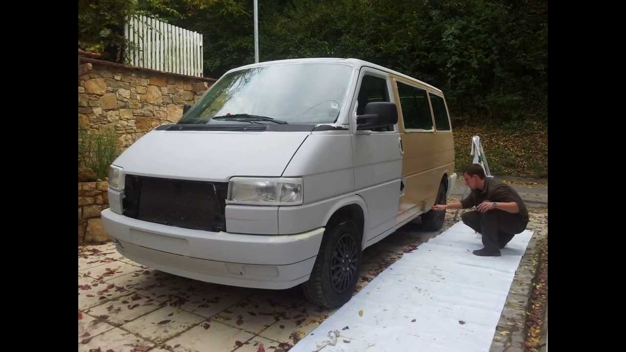 VW Bus DIY Roller Paint Job - Low Budget Alternative