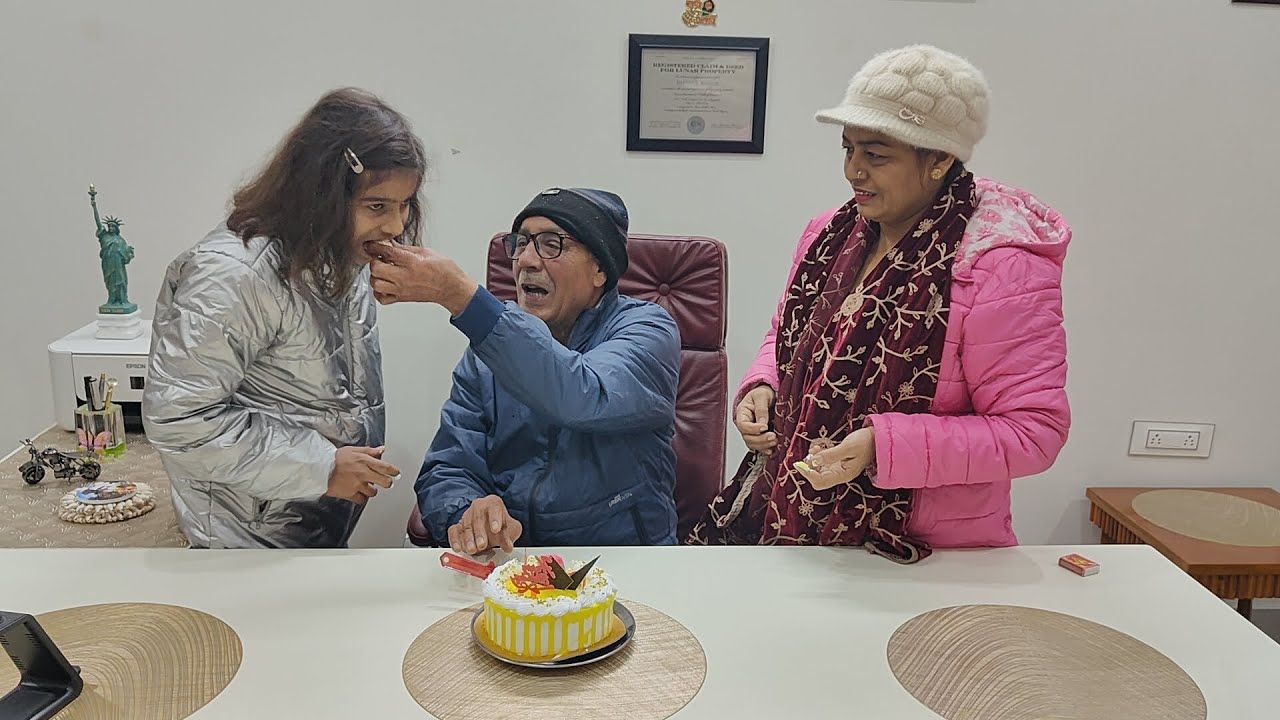 Aaj kiya Akshi's funny family ne birthday celebration🥳 