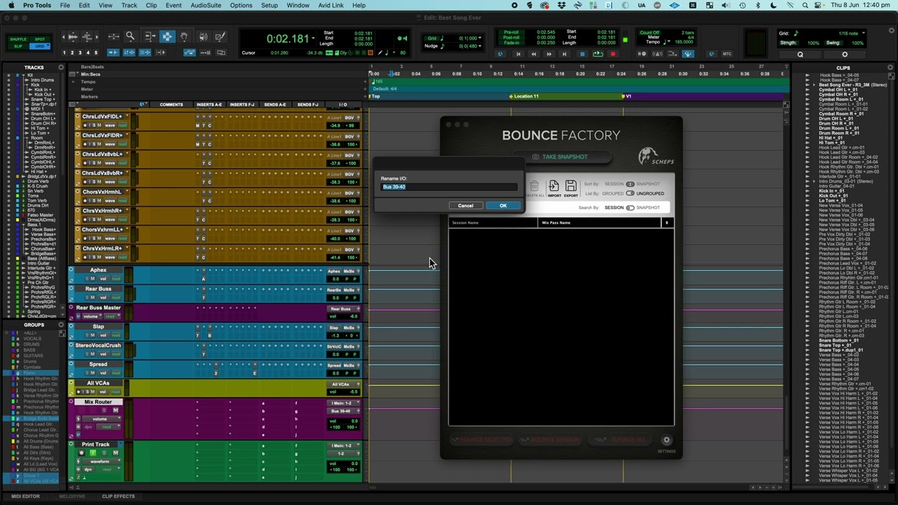 Quick Start 12 - Bouncing In Real time With Analog Summing