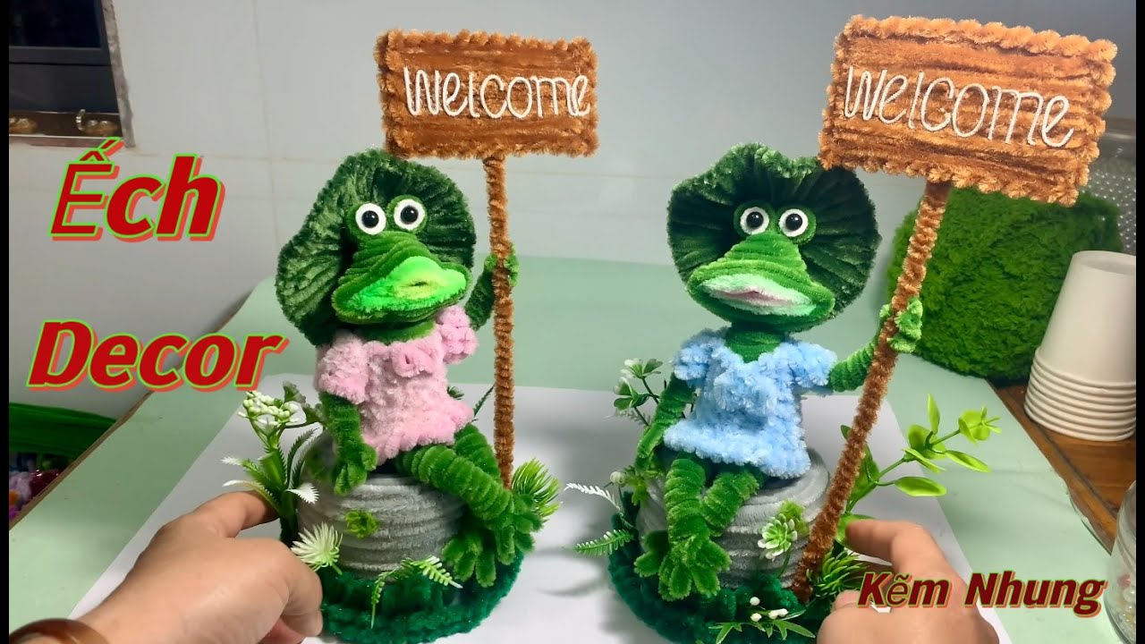 Hướng dẫn chi tiết cách làm bé Ếch Decor xinh xắn từ kẽm Nhung