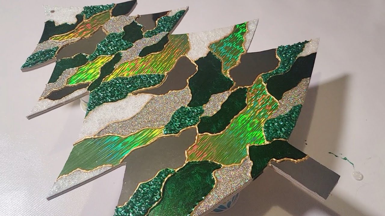 Acrylic Pour Puzzle! Use Your Pouring Paint  For This Technique!