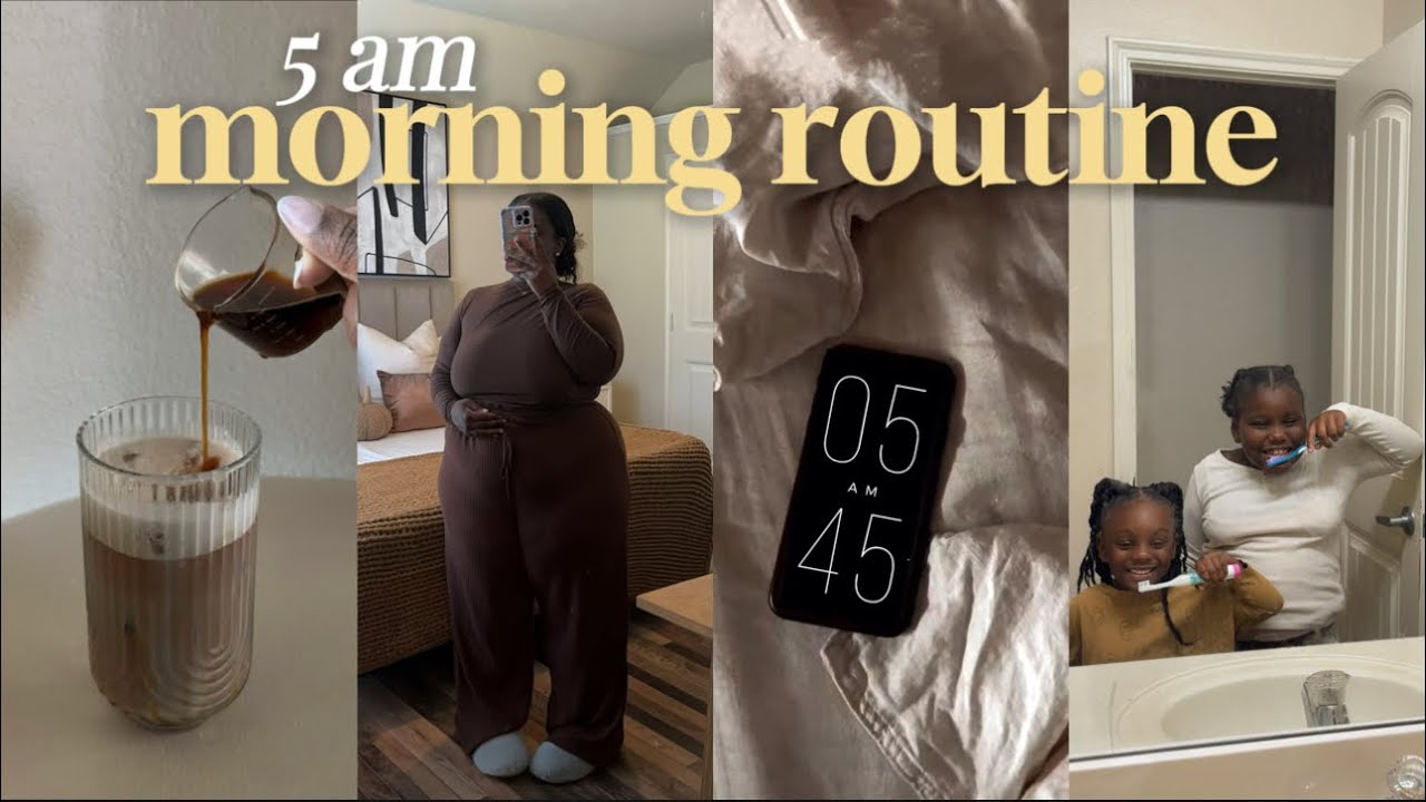 5 AM MORNING ROUTINE | Productive Morning Routine + Mommy Morning Routine | Samaria Janae