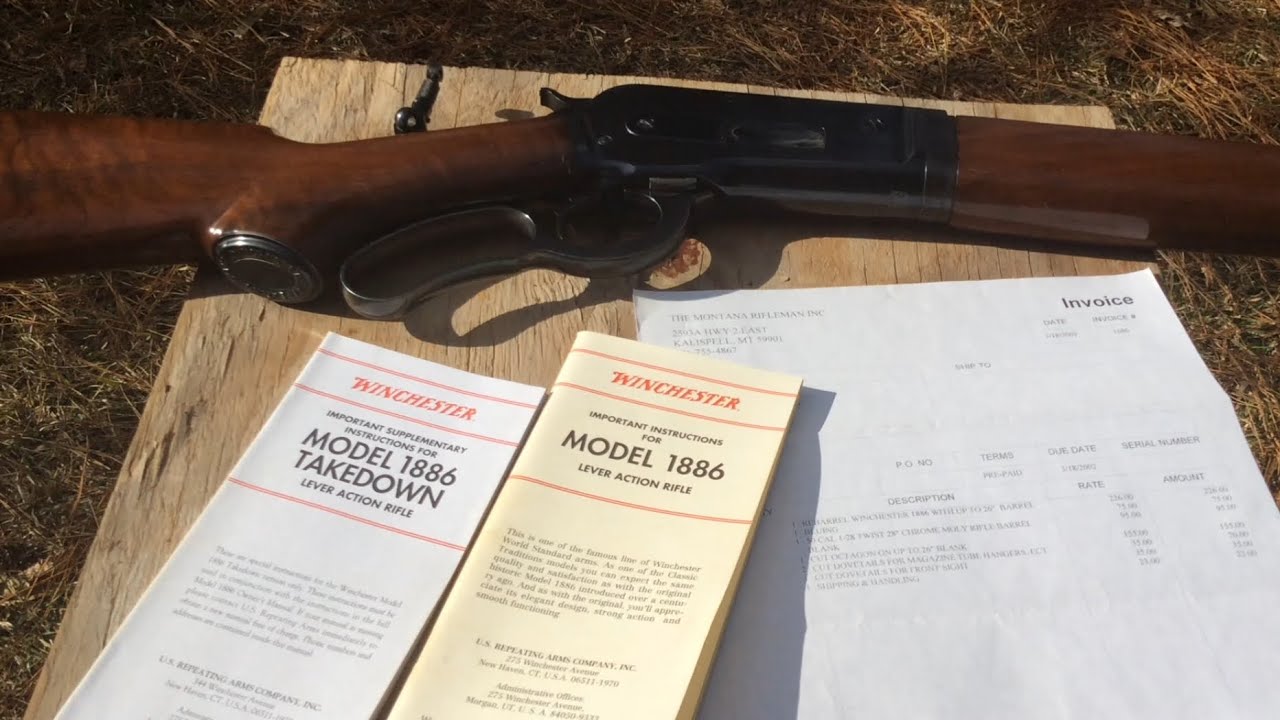 История моей винтовки Winchester 50-110 WCF 1886 года с рычажным механизмом, которая изначально б...