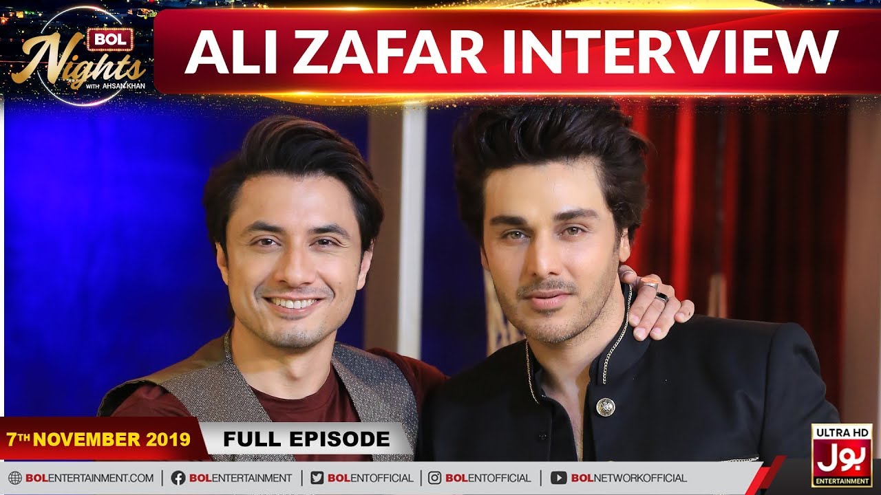 BOL Nights With Ahsan Khan | Ali Zafar | 7th November 2019 | BOL Entertainment
