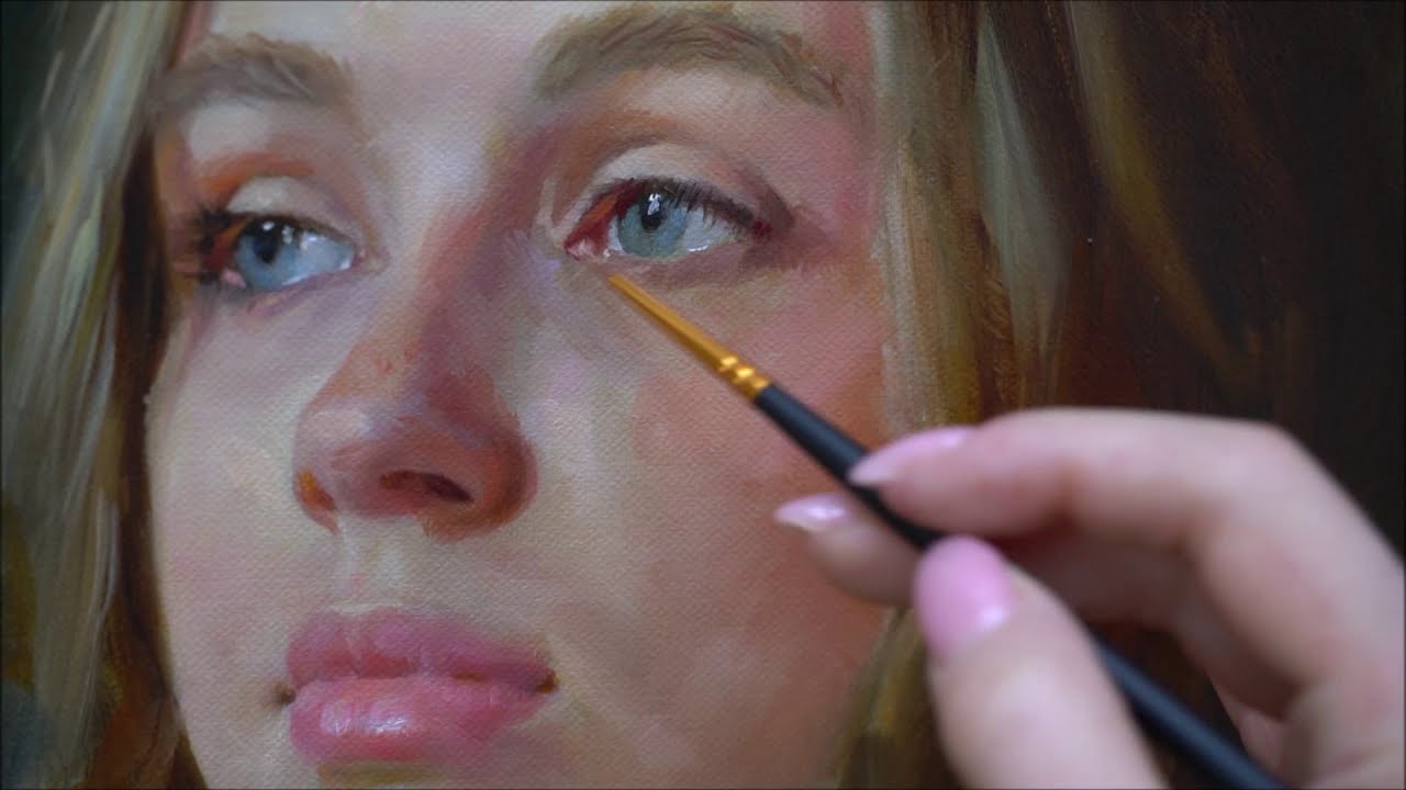 PORTRAIT PAINTING. Oil on canvas. Anna Marinova. Анна Маринова