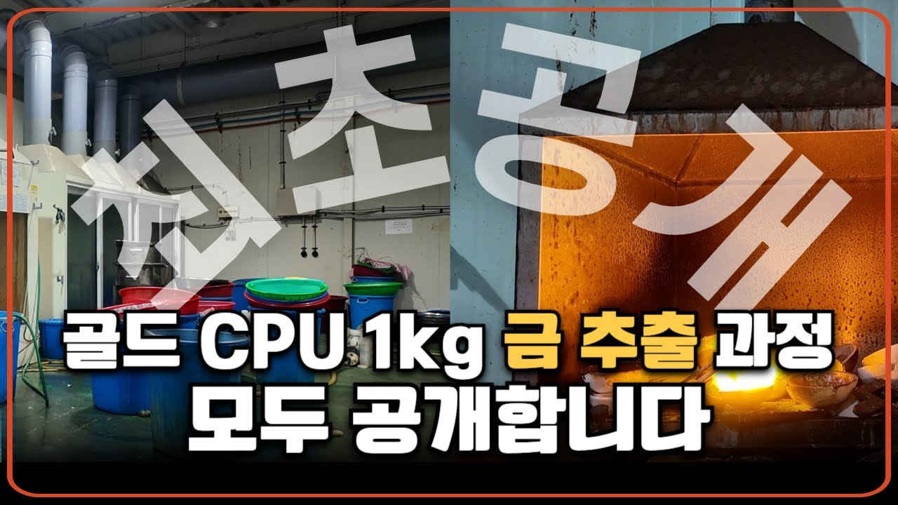 골드 CPU 1kg 에서 금 추출, 과정부터 결과물까지 최초 공개합니다🔥