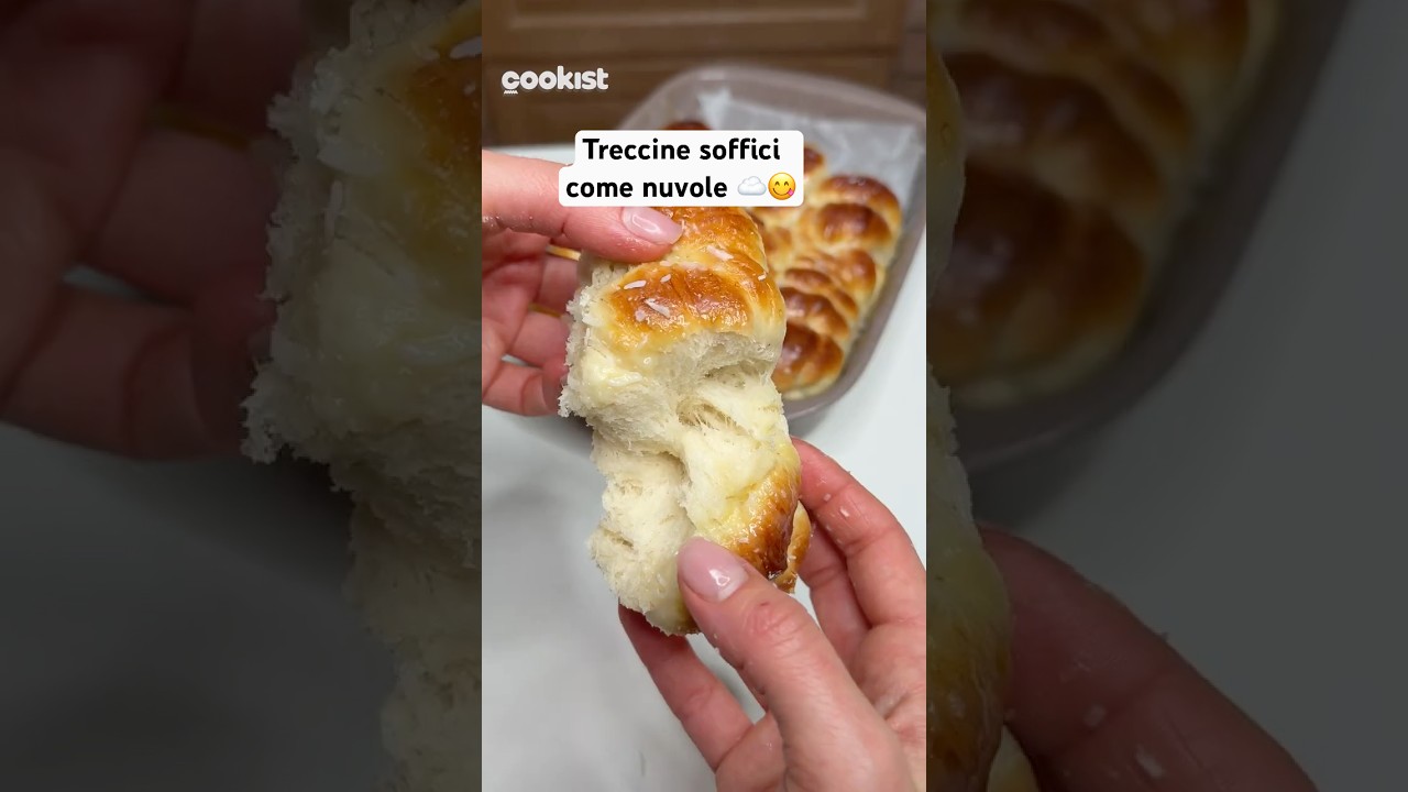 TRECCINE DI BRIOCHE MORBIDE COME UNA NUVOLA ☁️