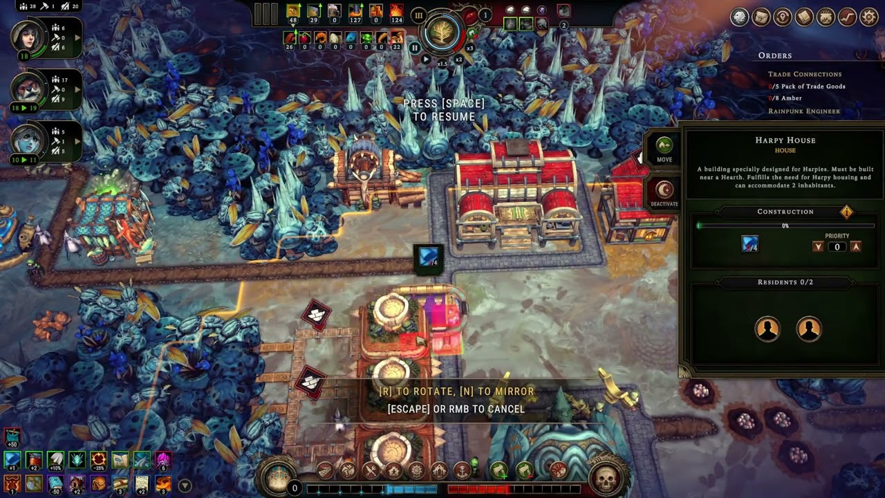 Against the Storm | Mission 31 Episode 3 | Heart Upgrade, Geyser Pumps & Amber  (No Commentary)