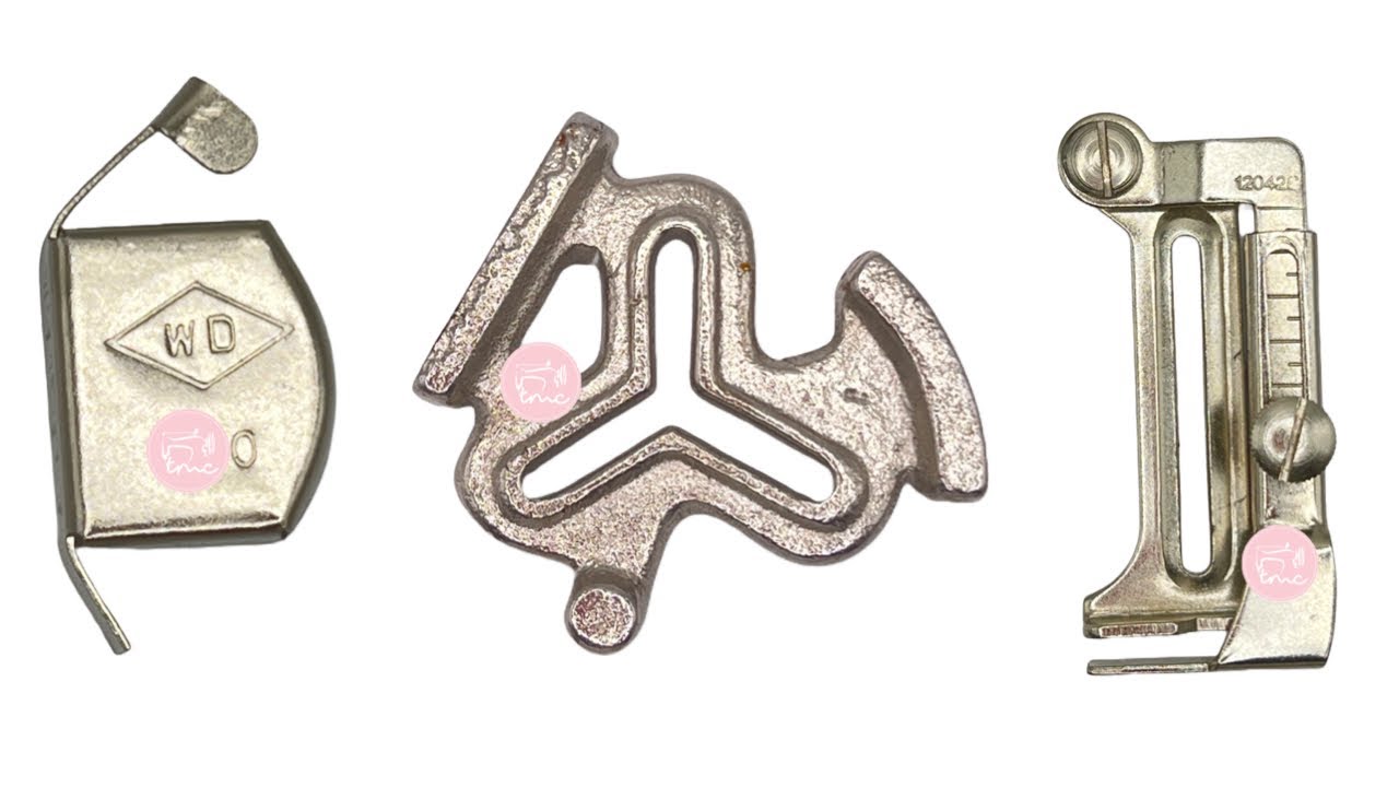 Guía triple, guía imantada y guía de recta para máquina de coser
