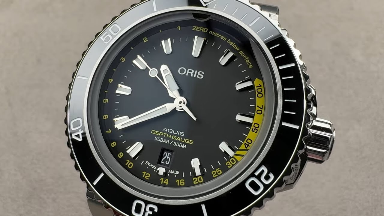Oris Aquis Depth Gauge 01 733 7755 4154-SET MB Oris Watch Review